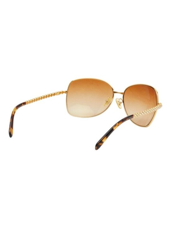 Tiffany & Co Gradient Lens Sunglasses Brown Gold Acetate Rhinestone Plated main image 6